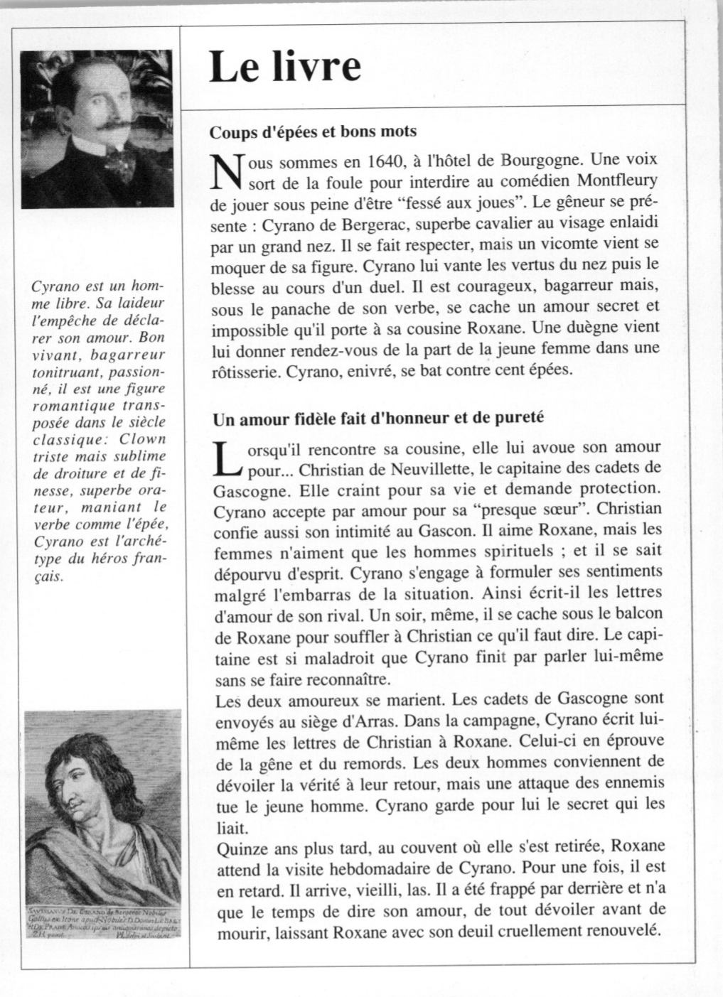 Prévisualisation du document Edmond ROSTAND Cyrano de Bergerac