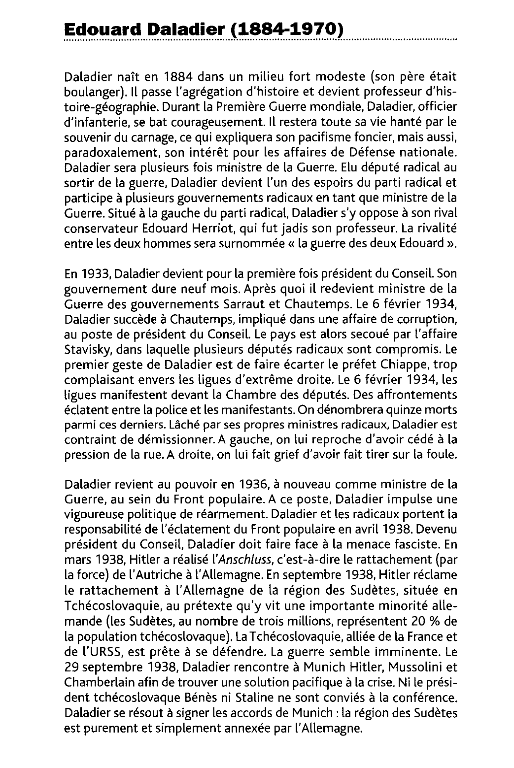 Prévisualisation du document Edouard Daladier