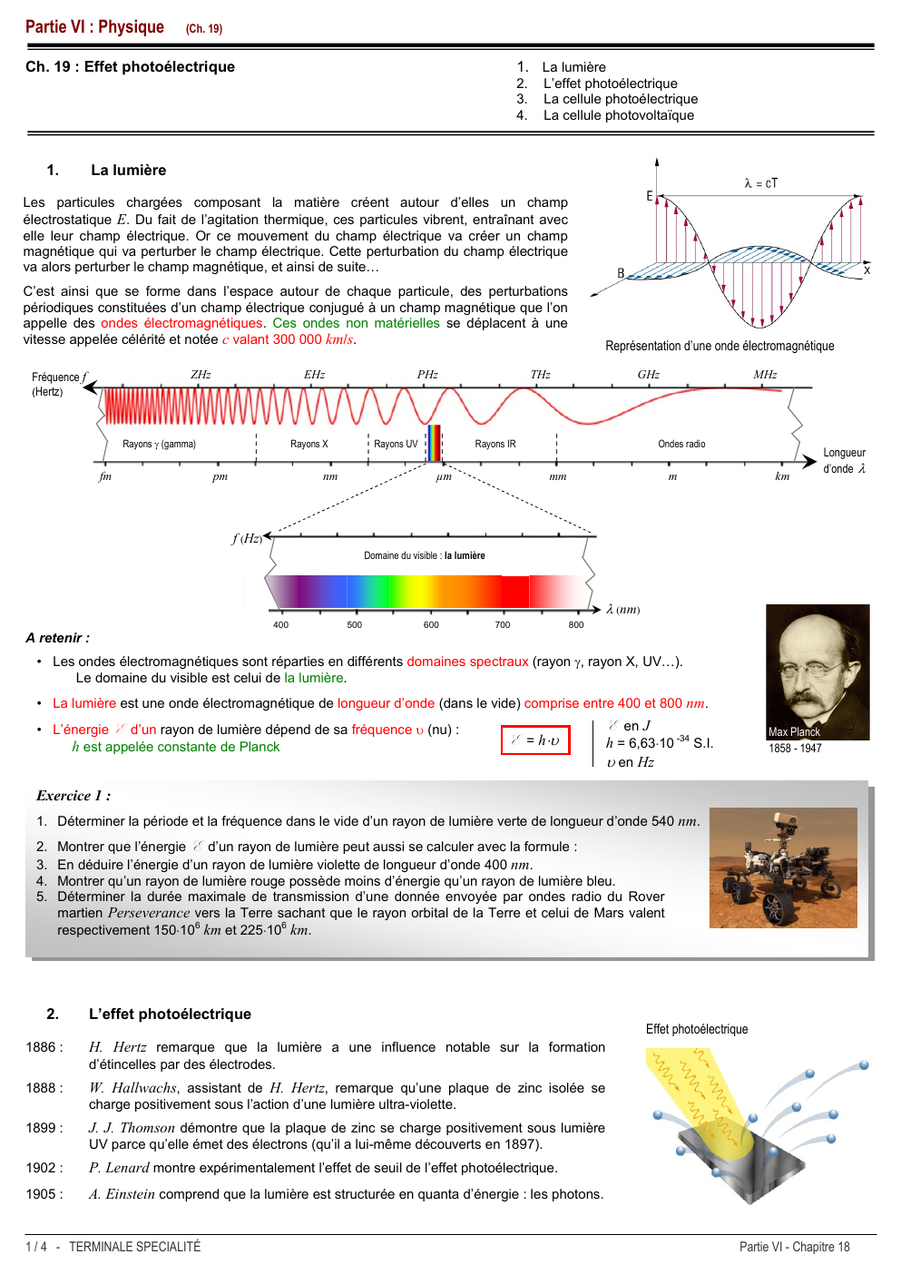 Prévisualisation du document Effet photoélectrique