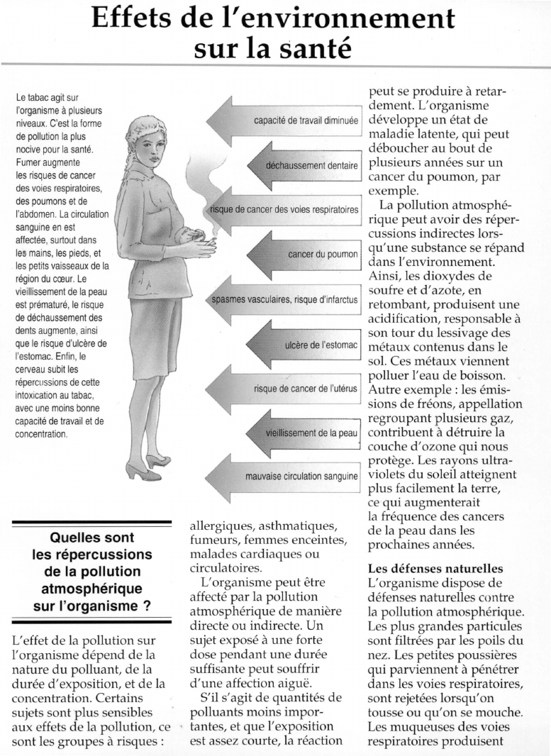 Prévisualisation du document Effets de l'environnementsur la santé.