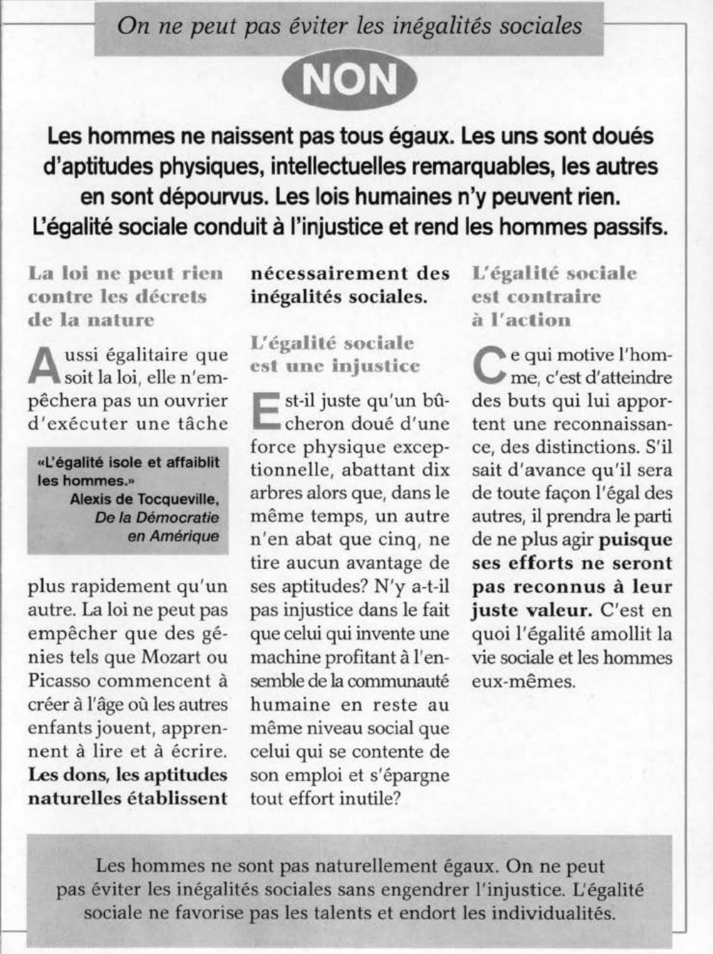 Prévisualisation du document Egalitarisme (analyse et critique de la doctrine)