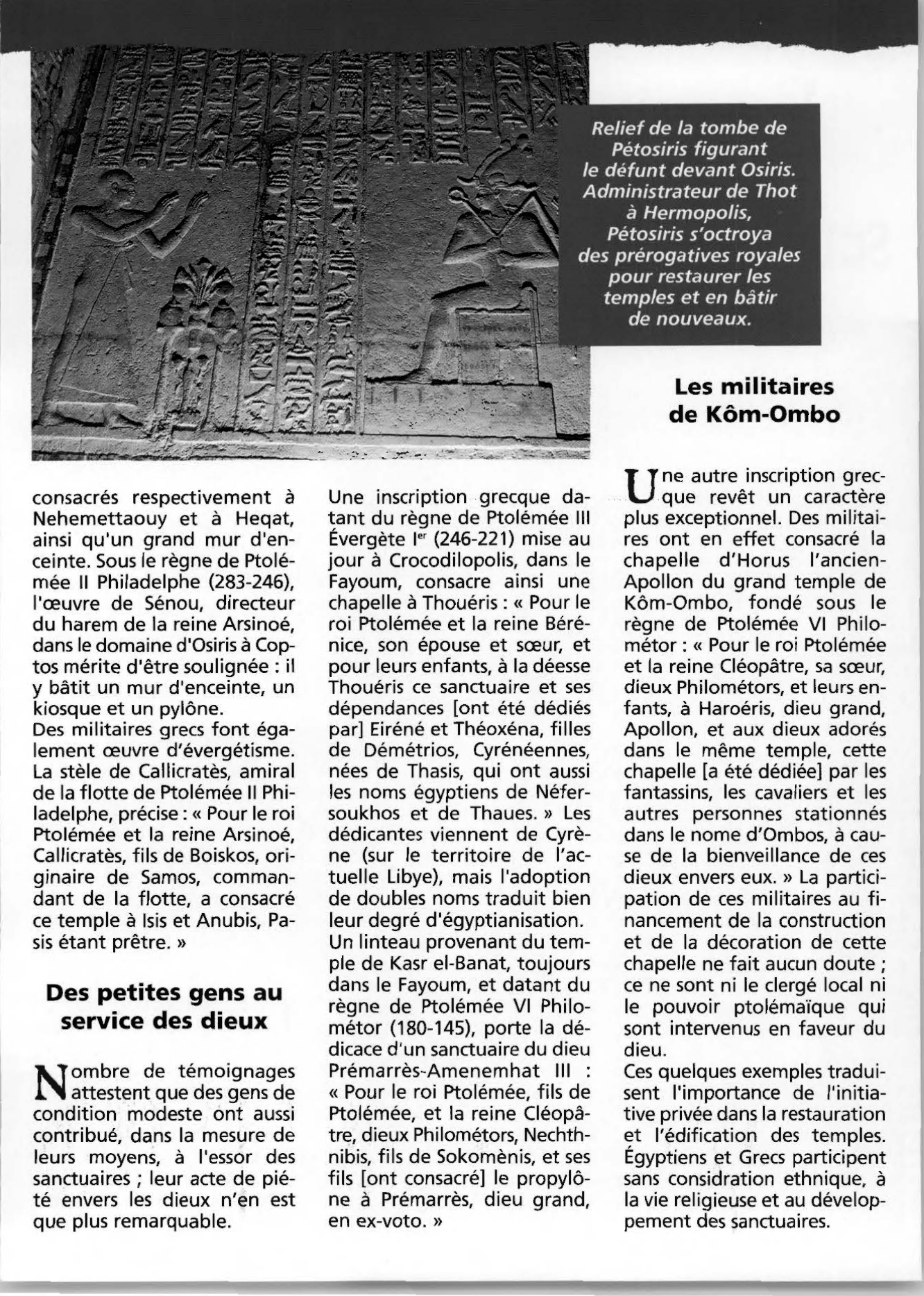 Prévisualisation du document Égyptiens et Grecs au service des cultes indigènes