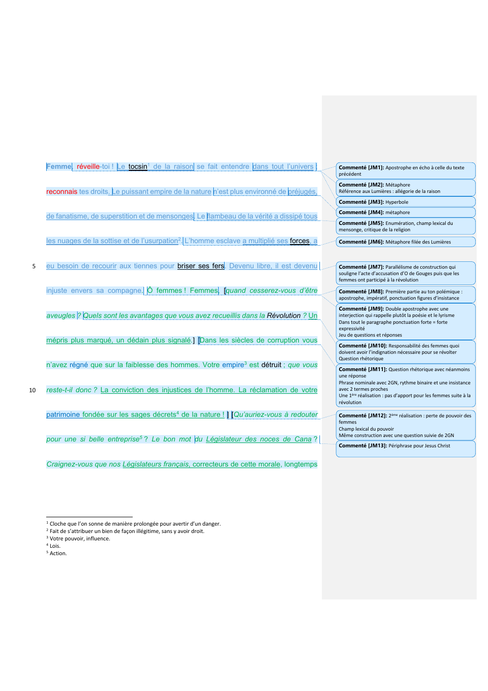 Prévisualisation du document EL postabule olympe de gouges