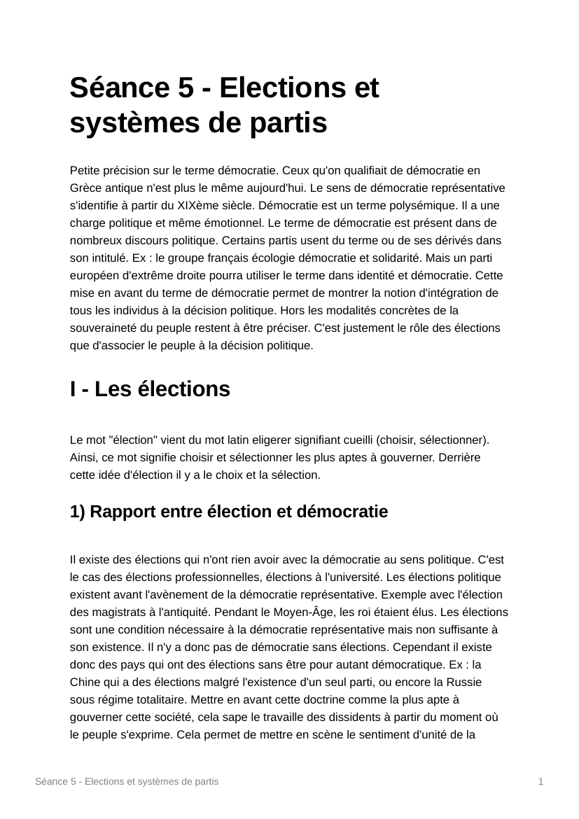 Prévisualisation du document Elections et systèmes de partis