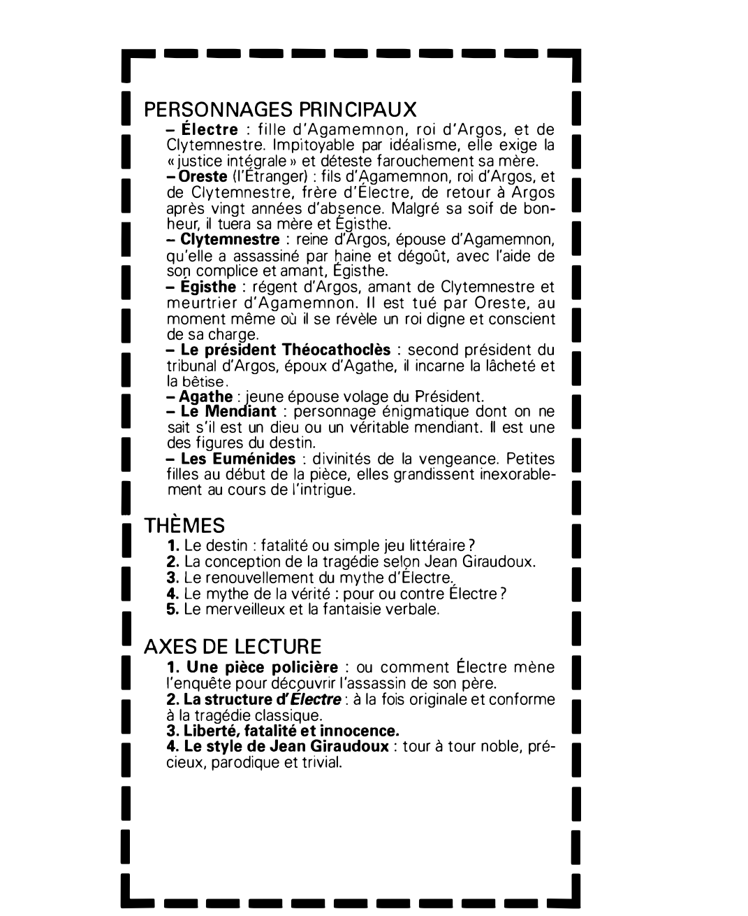 Prévisualisation du document Electre  (1937)  JEAN GIRAUDOUX (résumé)