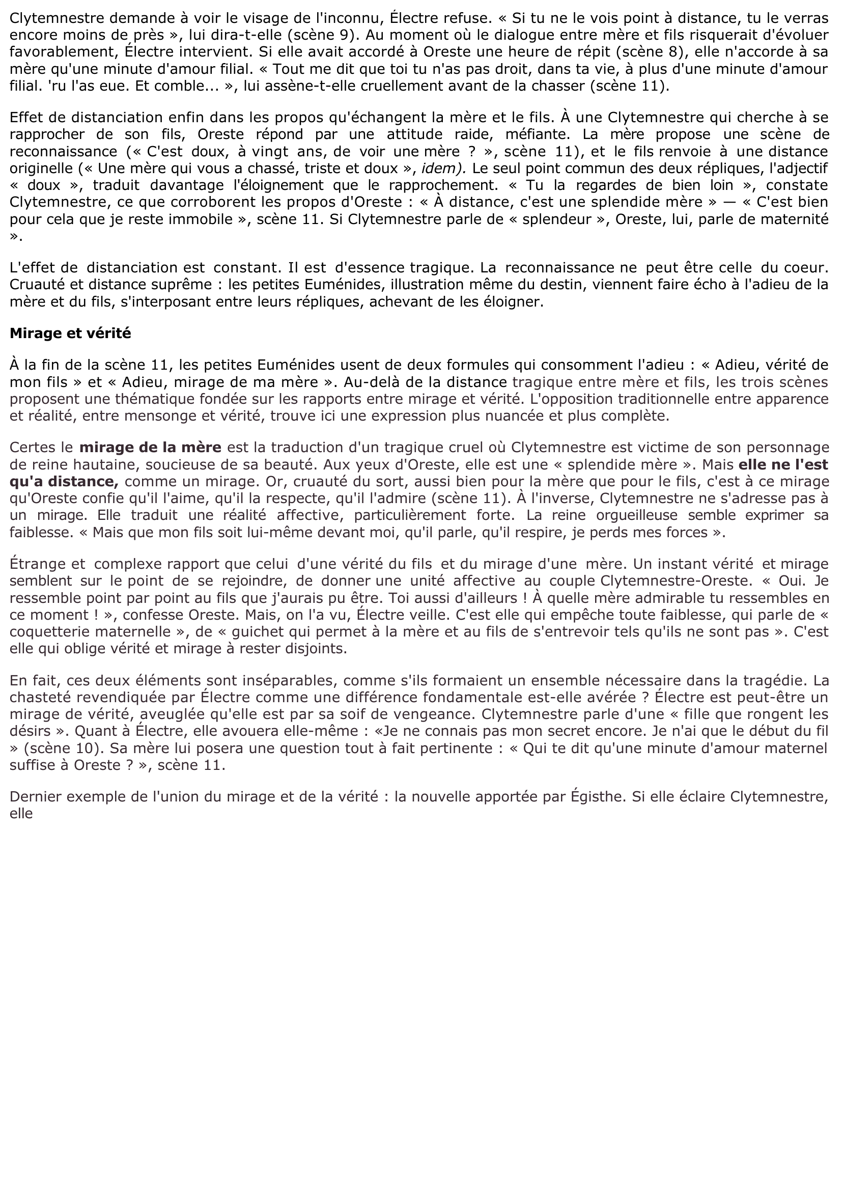 Prévisualisation du document Electre de Giraudoux: ACTE I, SCÈNES 9, 10, 11