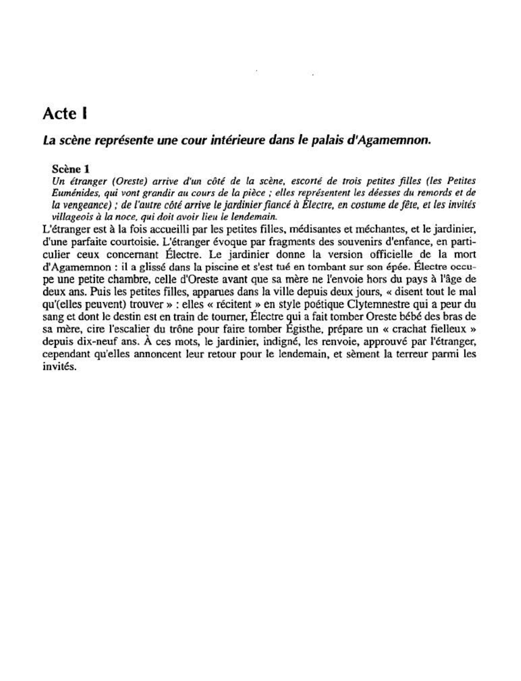 Prévisualisation du document Electre de Jean Giraudoux: Résumés et commentaires