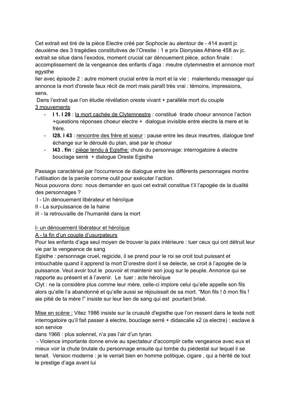 Prévisualisation du document Electre scène finale de Sophocle