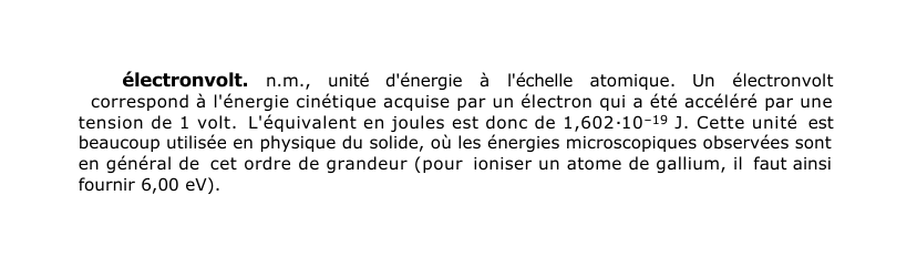 Prévisualisation du document électronvolt.