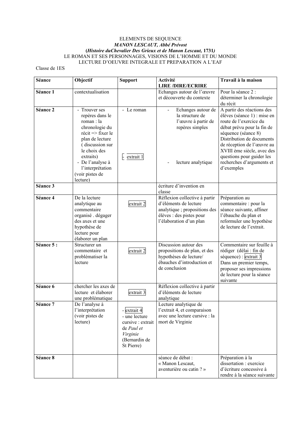 Prévisualisation du document Élément de séquence Manon Lescaut