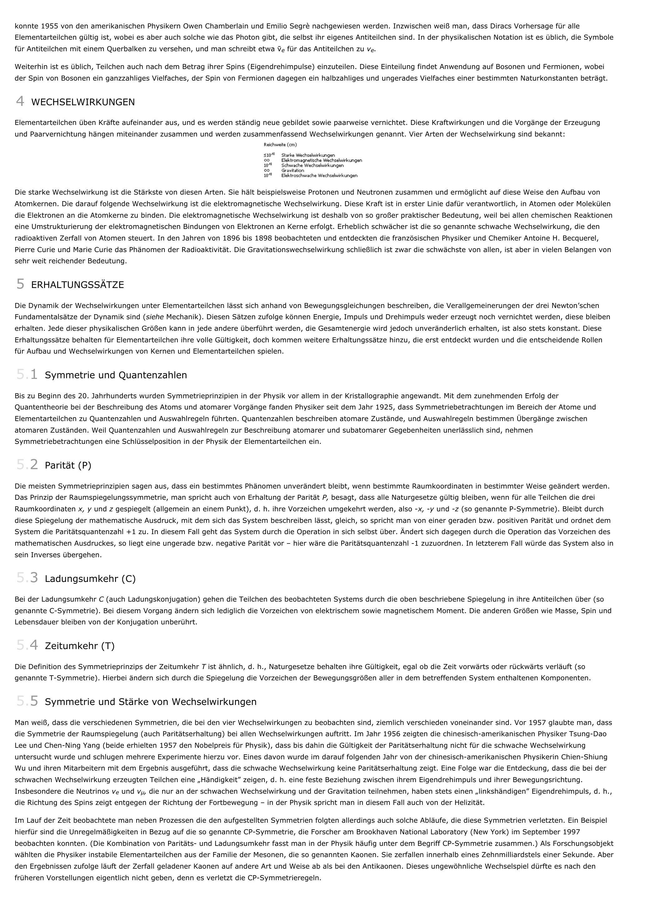 Prévisualisation du document Elementarteilchen - Physik.
