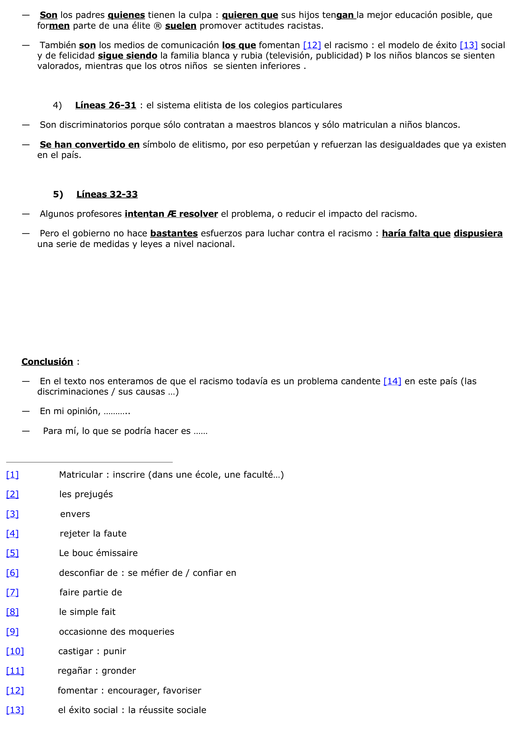 Prévisualisation du document Eliminar el racismo en los colegios