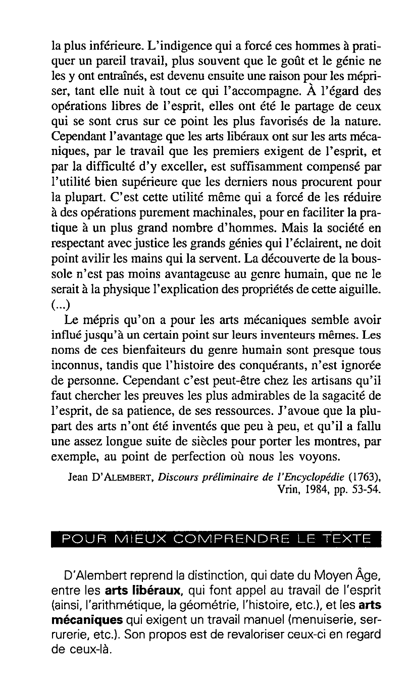 Prévisualisation du document Éloge  de la technique de  J. D'ALEMBÉRT