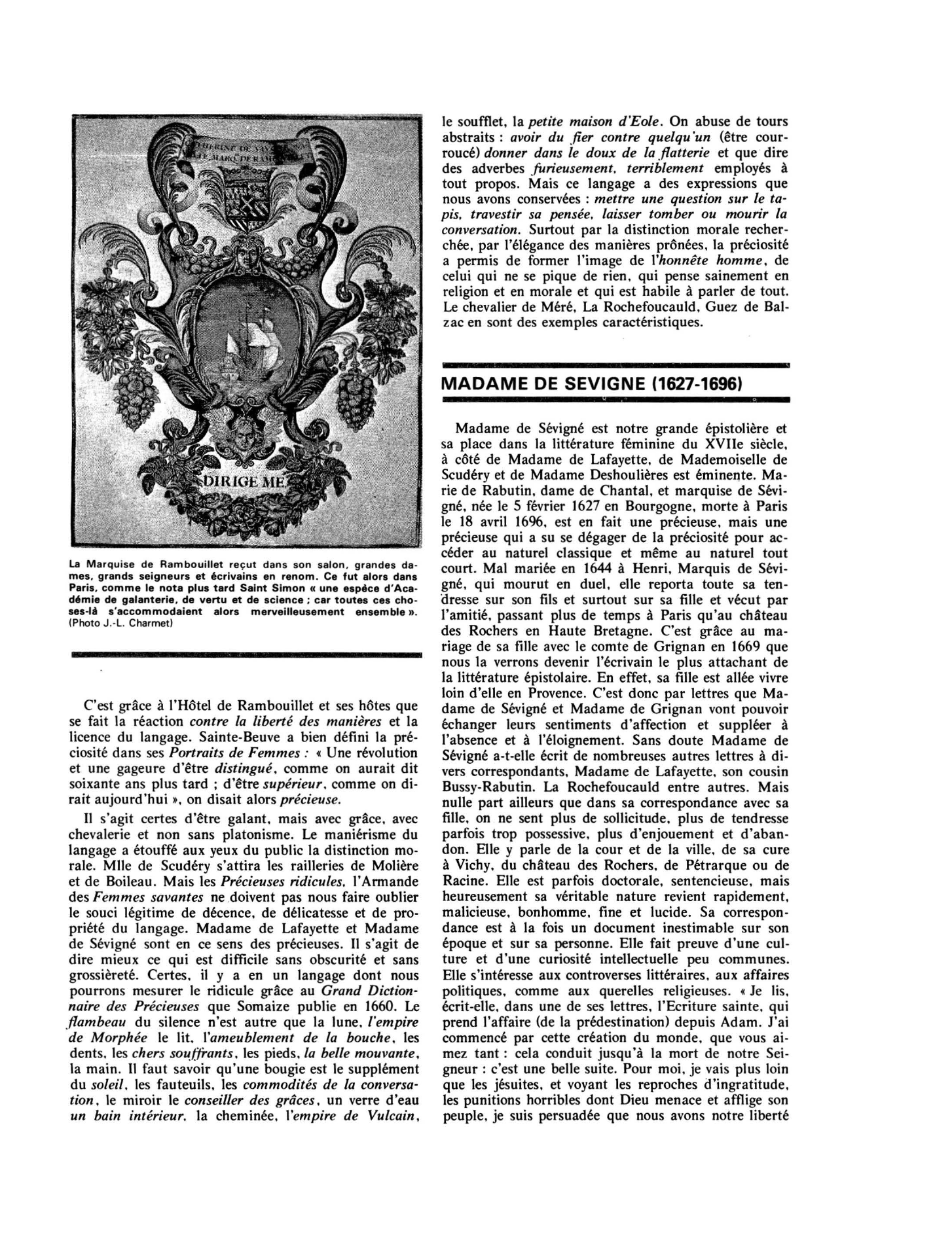 Prévisualisation du document Éloquence et préciosité au XVIIe siècle