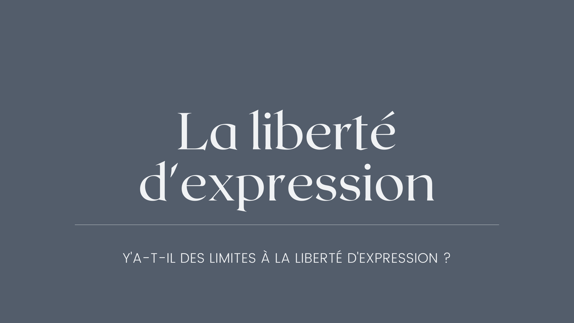 Prévisualisation du document Emc liberté La liberté d'expression Y'A-T-IL DES LIMITES À LA LIBERTÉ D'EXPRESSION ?