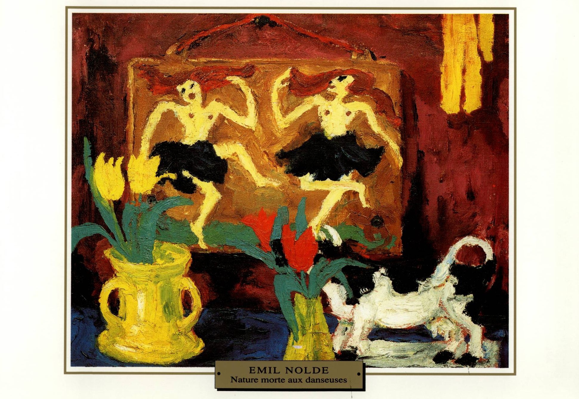 Prévisualisation du document Emil NOLDE NATURE MORTE AUX DANSEUSES