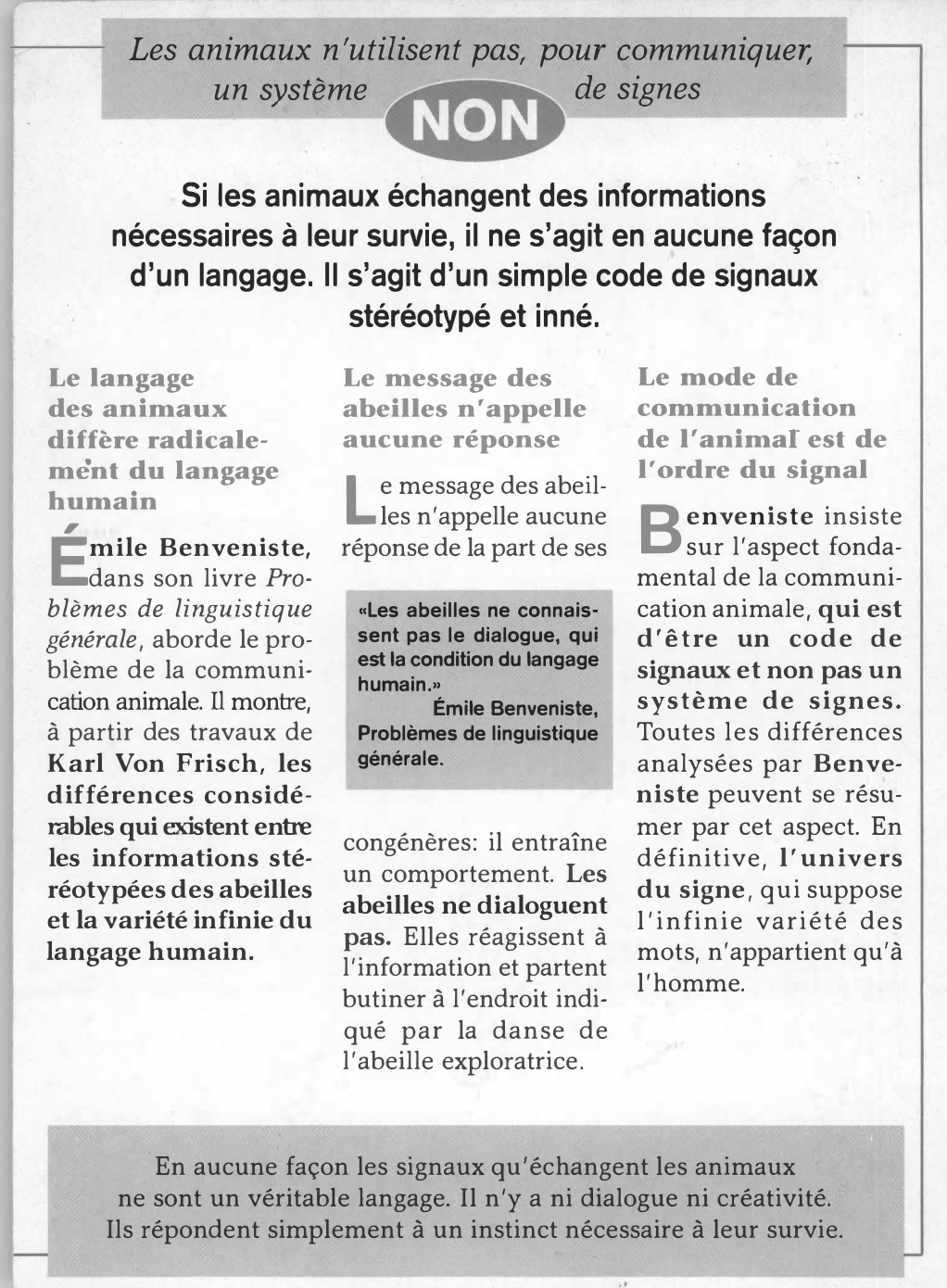 Prévisualisation du document Emile Benveniste: Problèmes de linguistique générale (résumé & analyse)