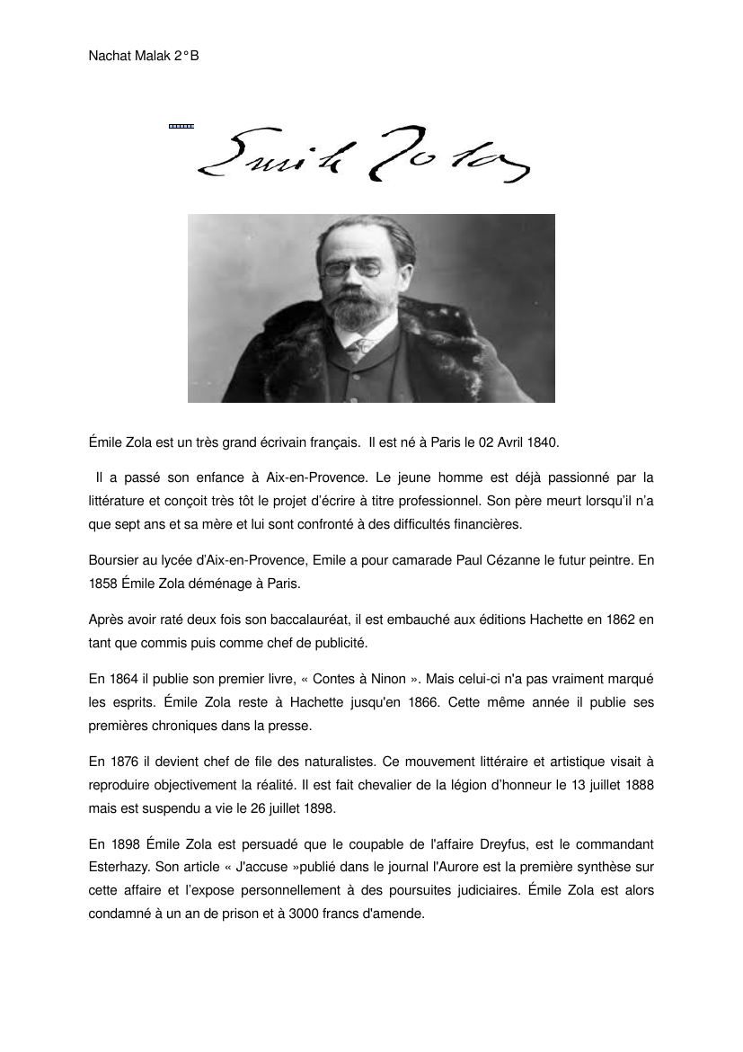 Prévisualisation du document Emile Zola
