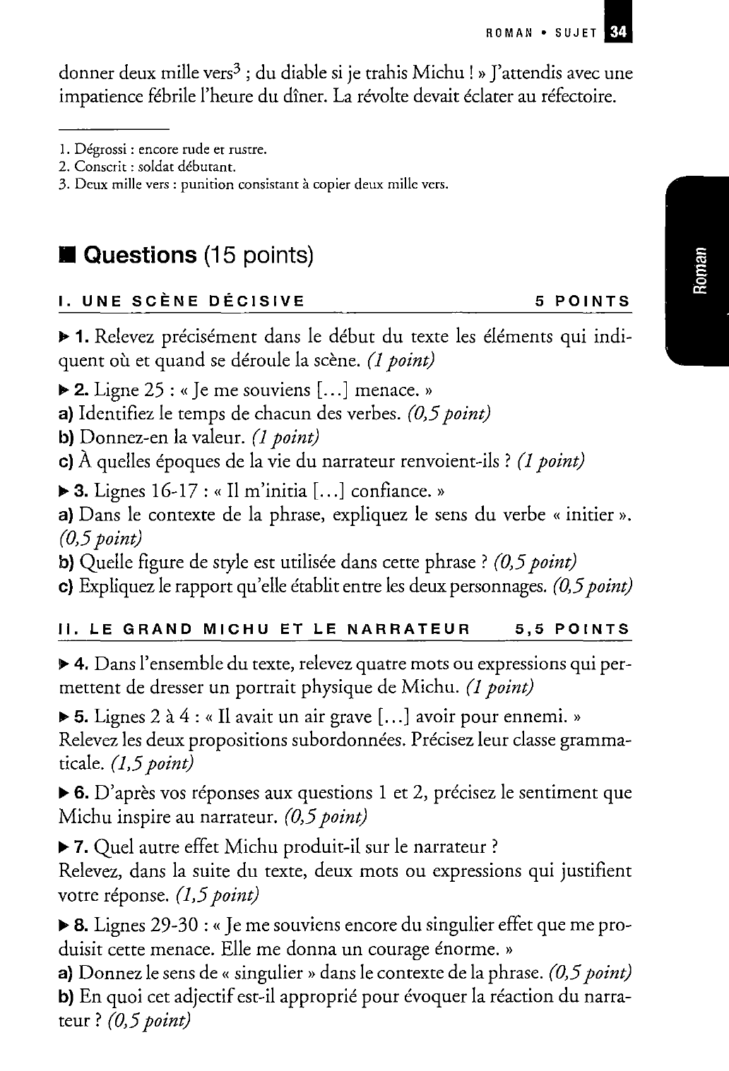 Prévisualisation du document Émile Zola  « Le Grand Michu » dans Nouveaux Contes à Ninon  - Sujet non corrigé