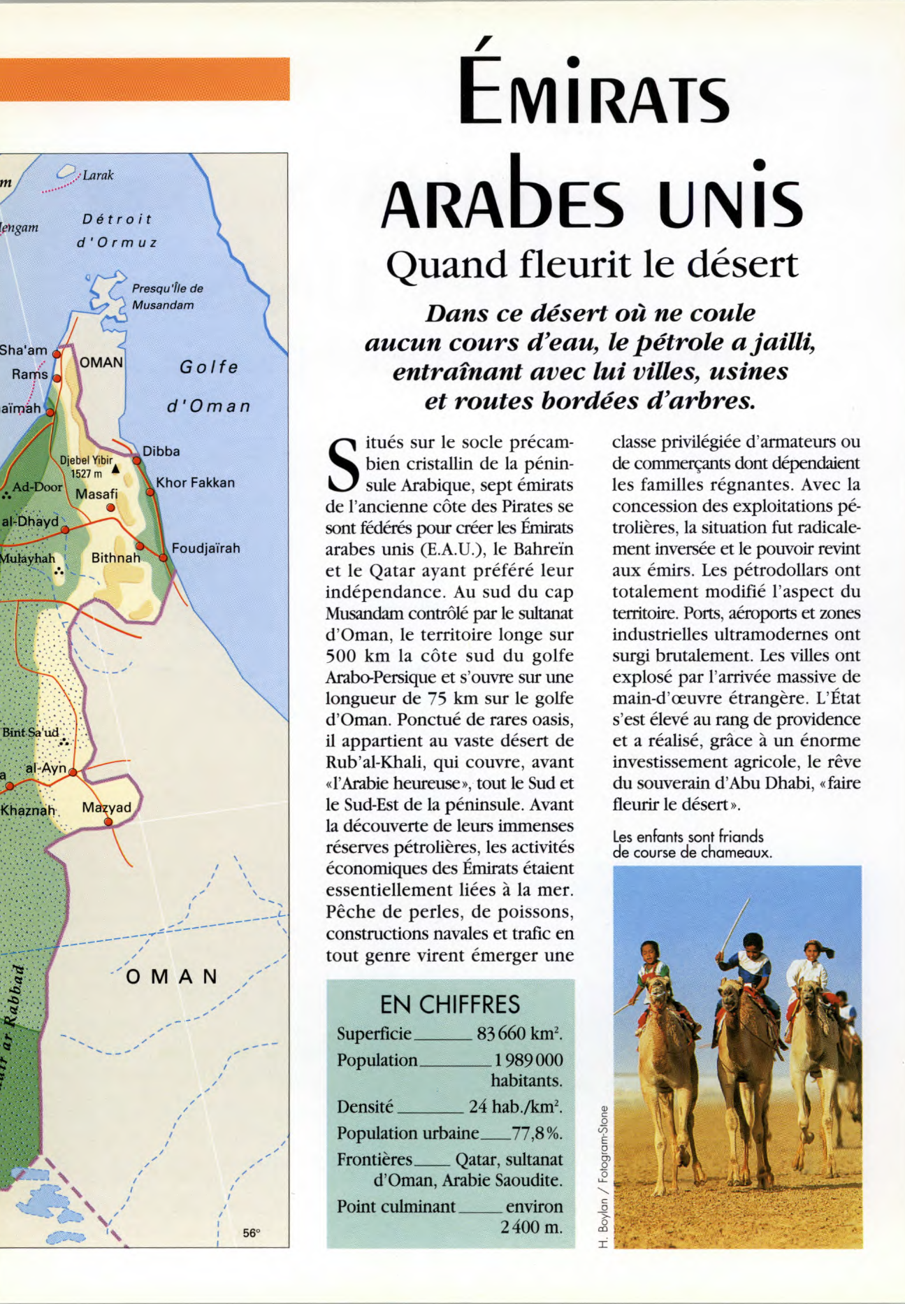 Prévisualisation du document EMIRATS ARAbES UNIS : Une manne appelée pétrole