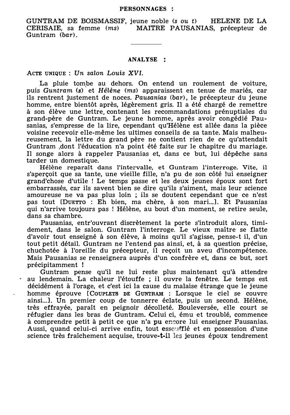 Prévisualisation du document Emmanuel CHABRIER: UNE EDUCATION MANQUÉE (résumé et analyse de l’œuvre – Répertoire lyrique)