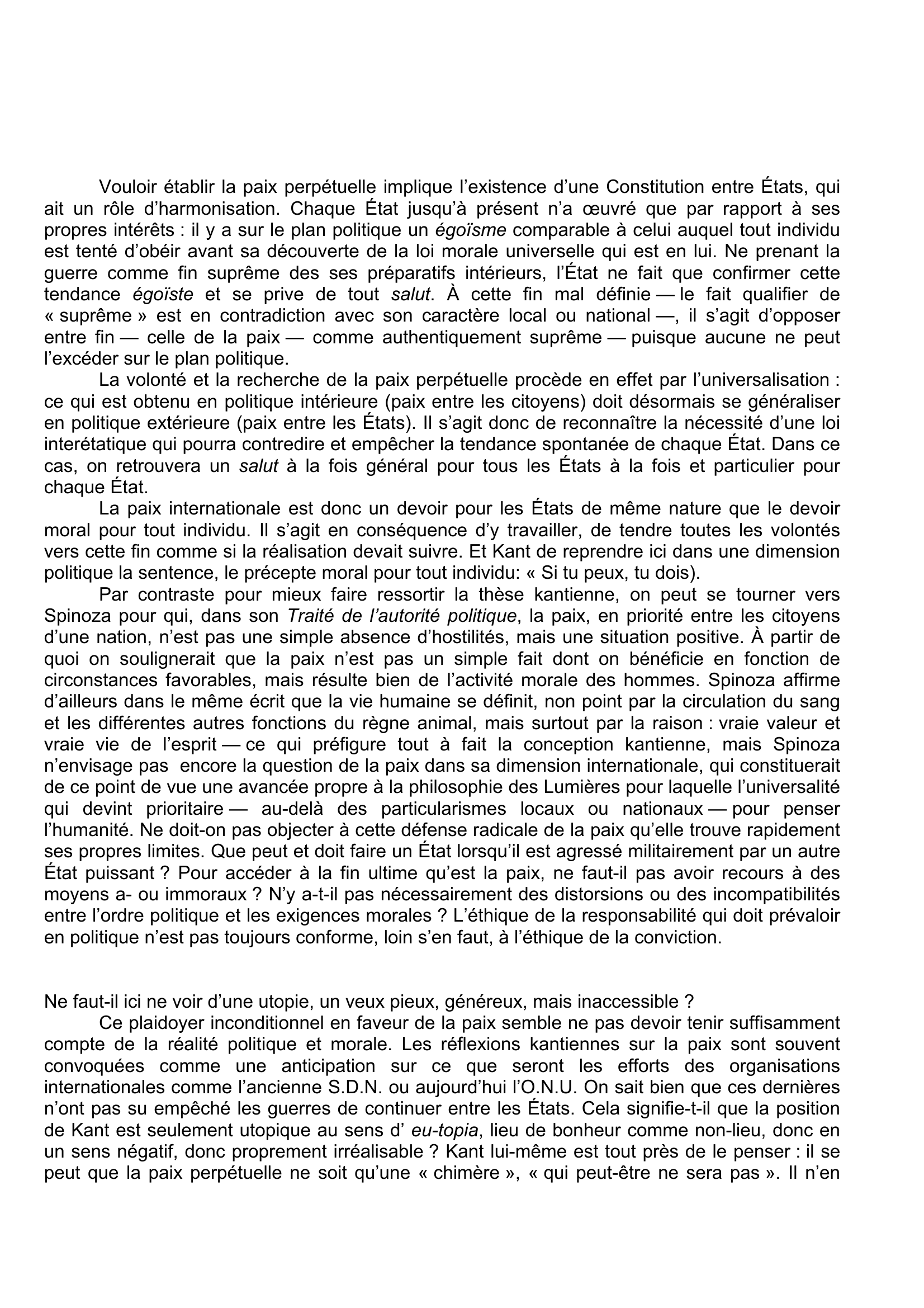 Prévisualisation du document Emmanuel Kant, Métaphysique des mœurs, Première partie : Doctrine du droit.