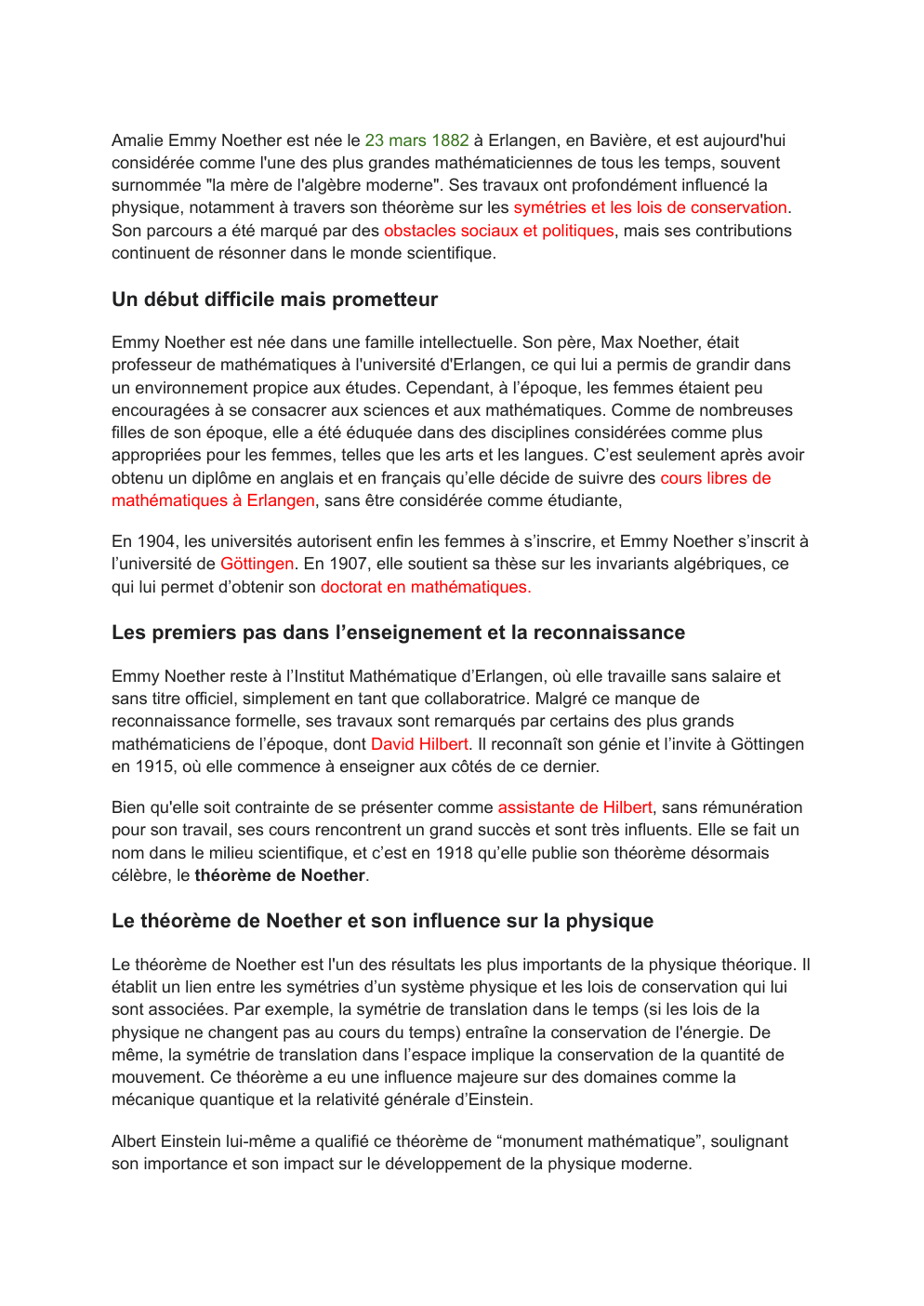 Prévisualisation du document Emmy Noether