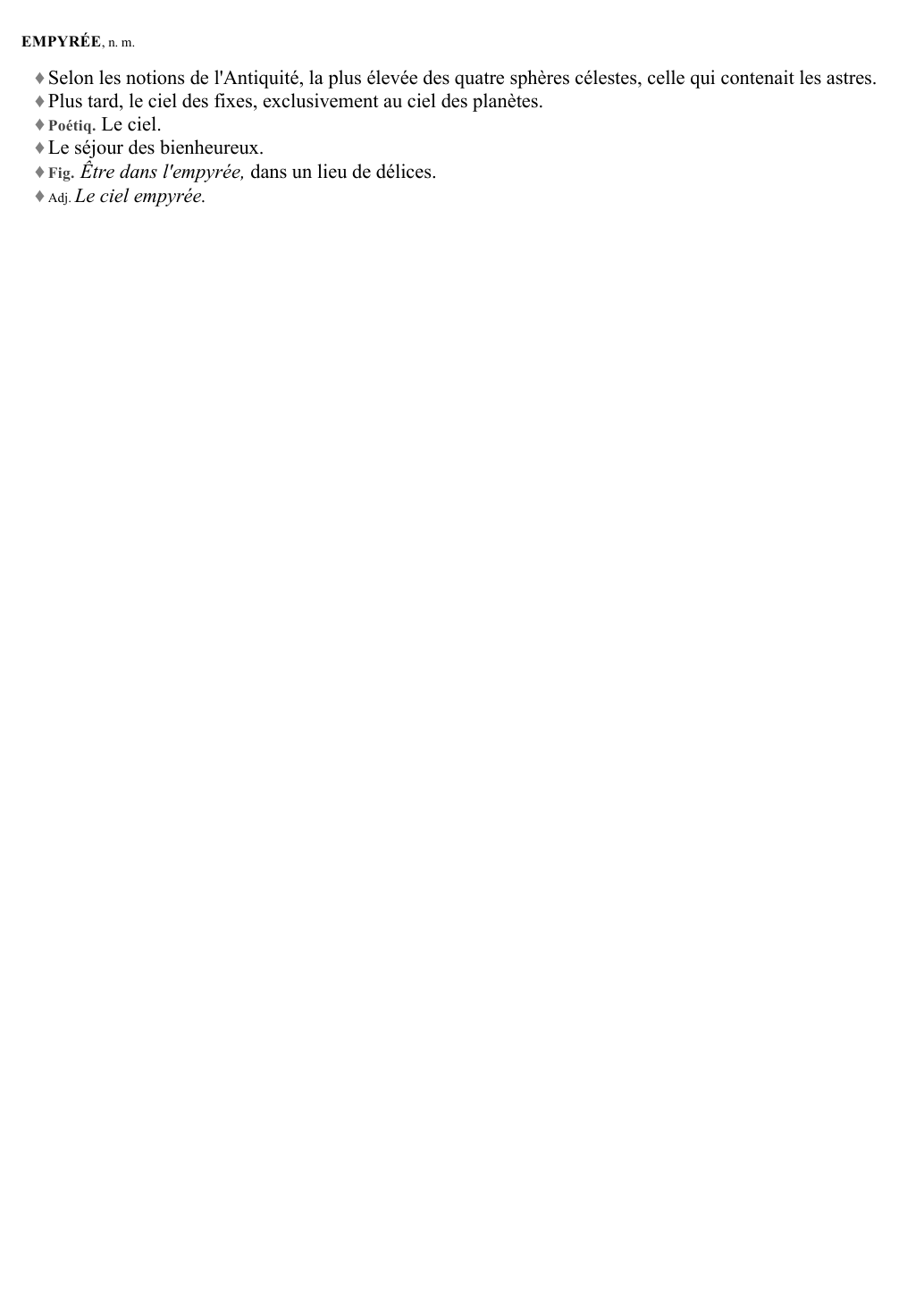 Prévisualisation du document EMPYRÉE, n.