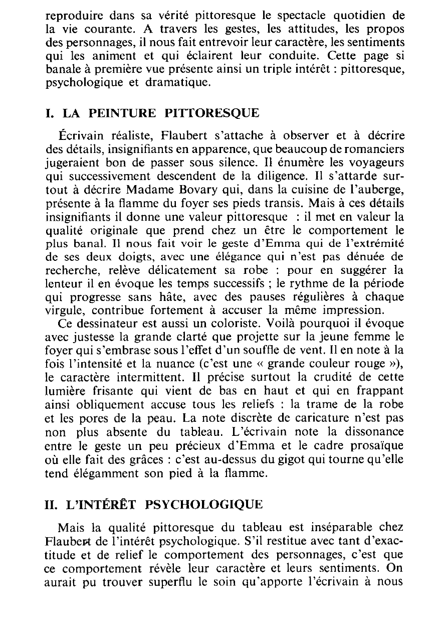 Prévisualisation du document En analysant cette page de « Madame Bovary », vous tenterez d'apprécier le talent de Flaubert romancier.