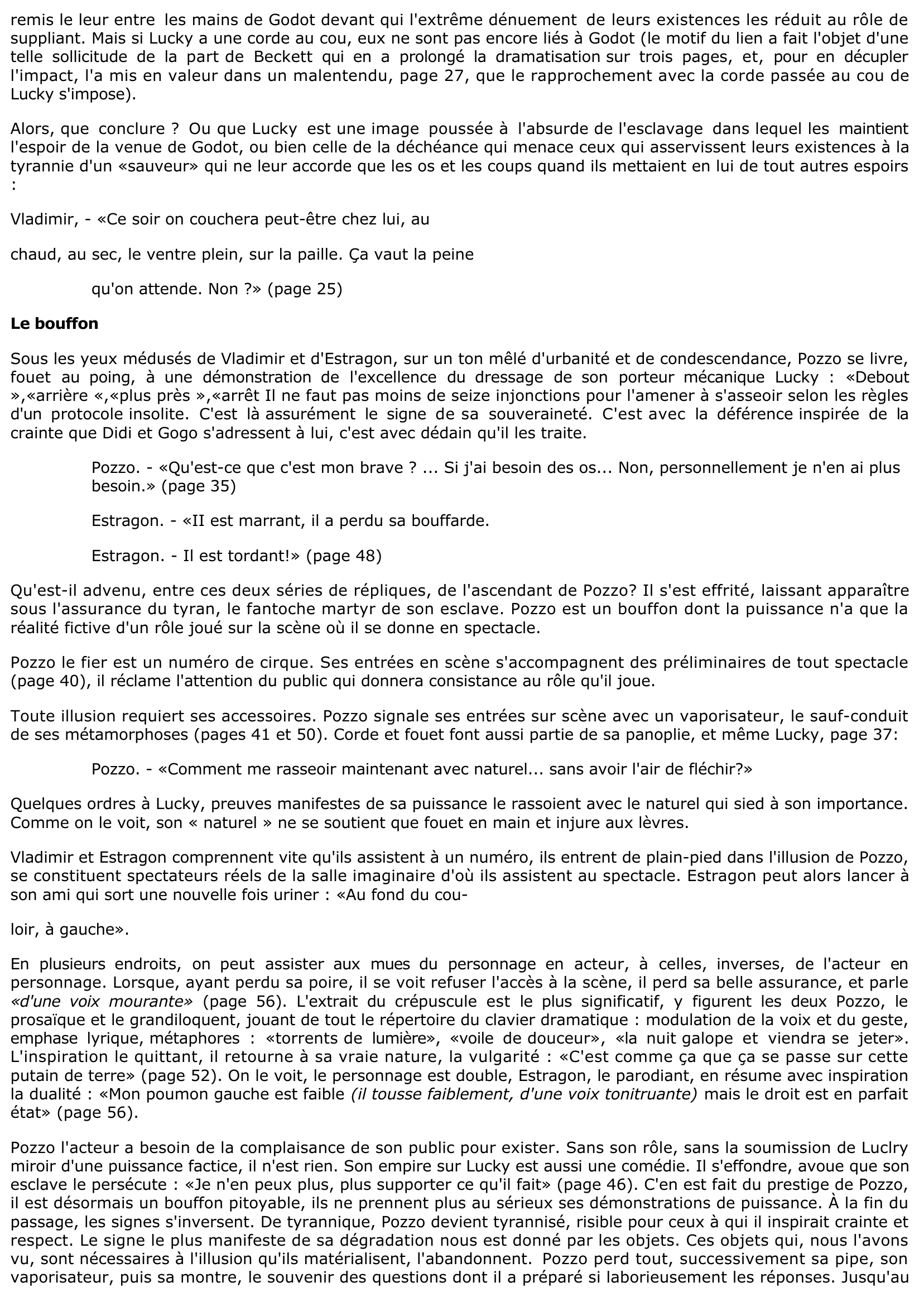 Prévisualisation du document En Attendant Godot de Beckett: ACTE I - DIVISION 3