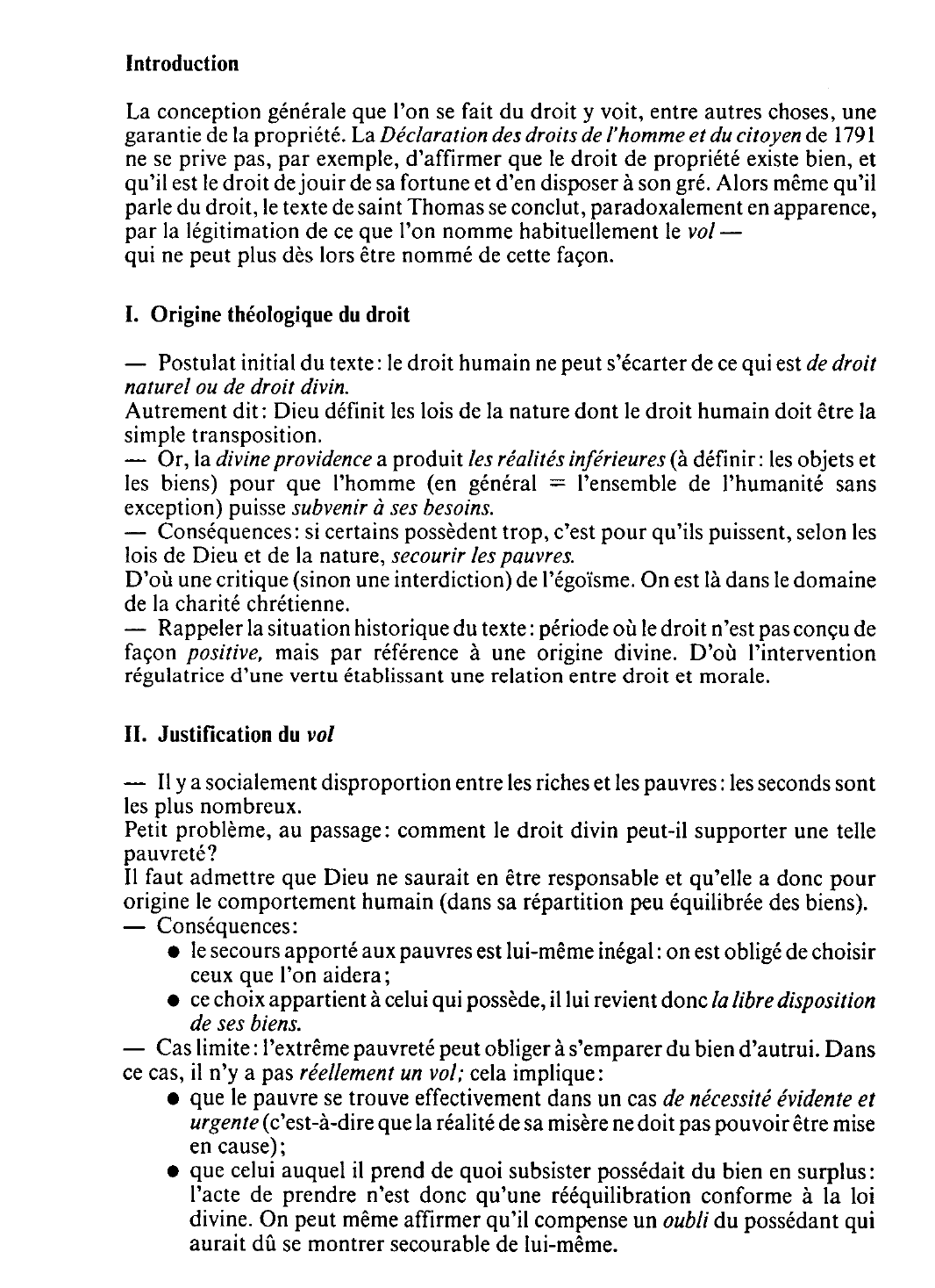 Prévisualisation du document En effet rien de ce qui est de droit humain ne saurait déroger à ce qui est de droit naturel ou de droit divin.