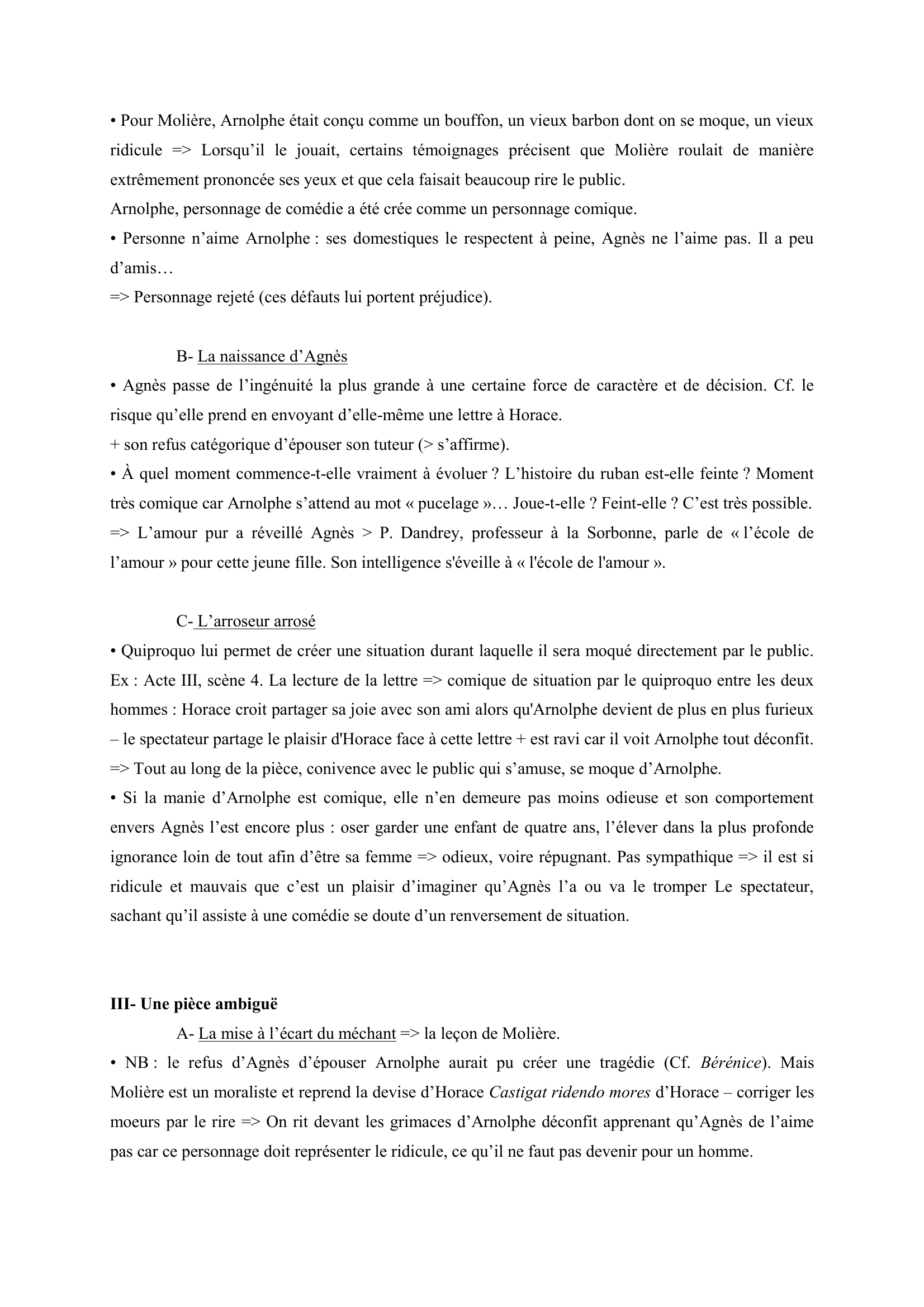 Prévisualisation du document En quoi L’École des Femmes de Molière illustre bien la citation latine : castigat ridendo mores