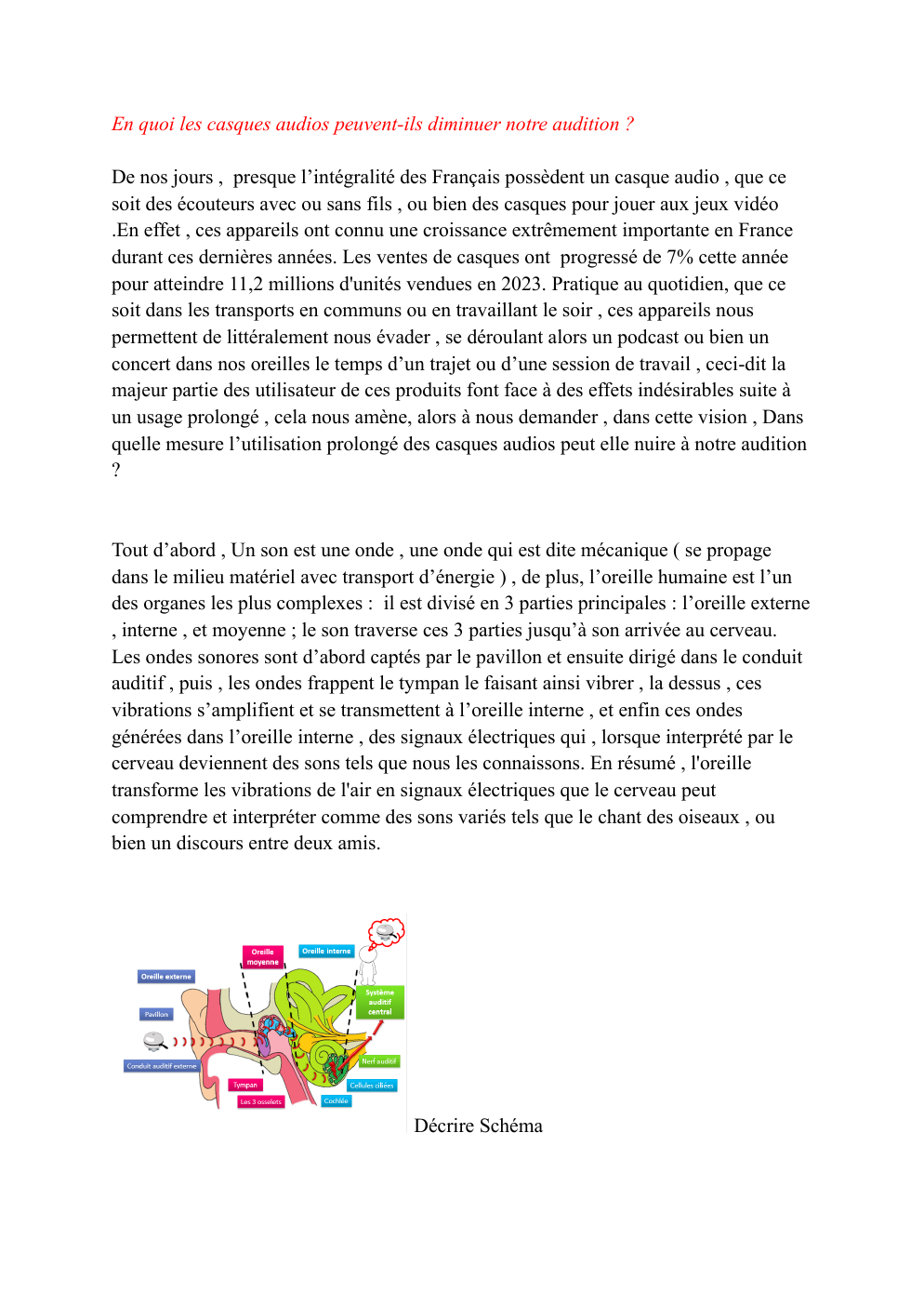 Prévisualisation du document En quoi les casques audios peuvent-ils diminuer notre audition ?