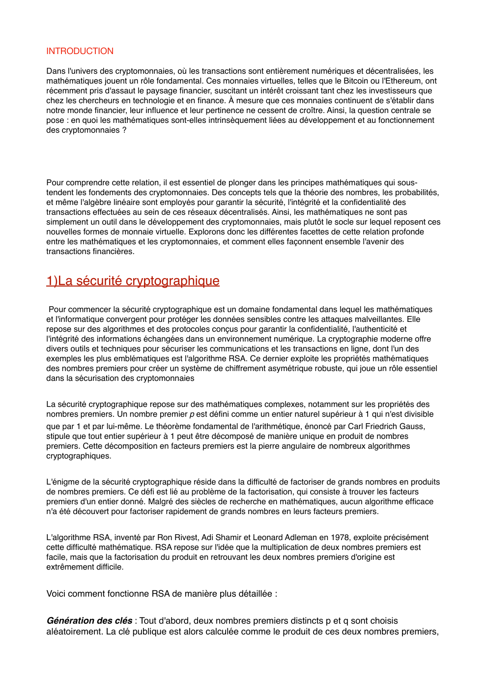 Prévisualisation du document en quoi les mathématiques sont-elles intrinsèquement liées au développement et au fonctionnement des cryptomonnaies ?