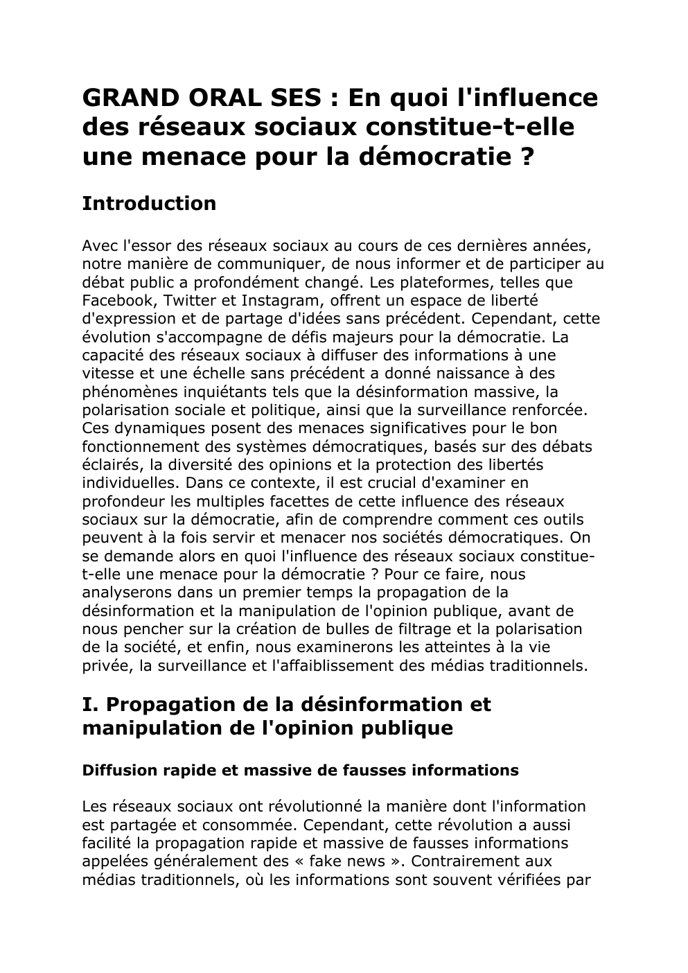 Prévisualisation du document En quoi l'influence des réseaux sociaux constitue-t-elle une menace pour la démocratie ?