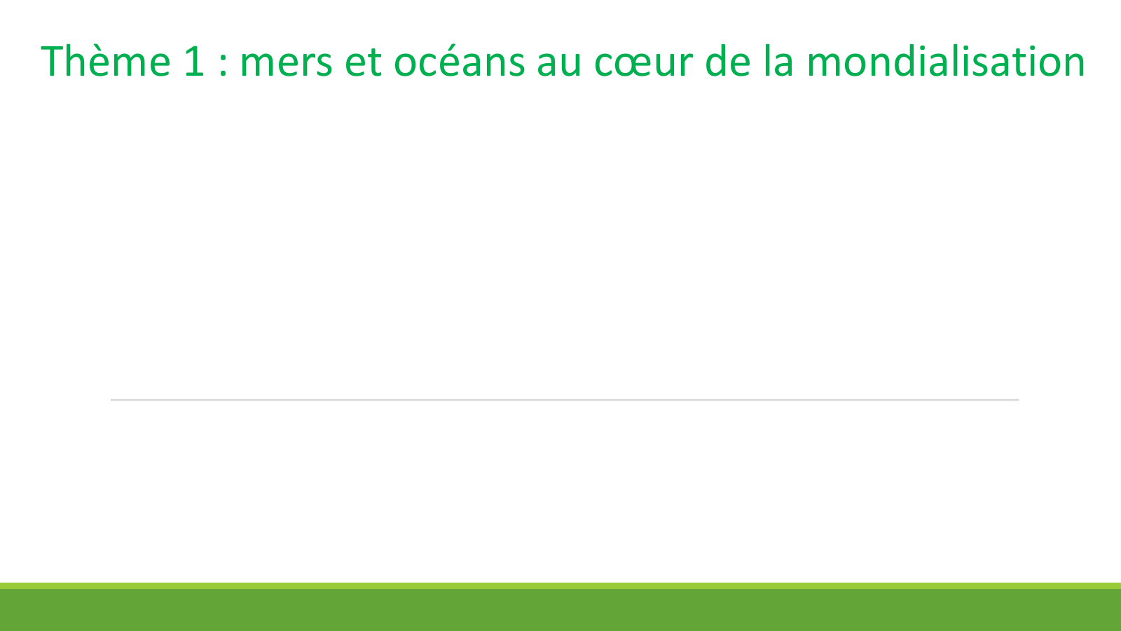 Prévisualisation du document En quoi mers et océans sont-ils des espaces stratégiques essentiels dans ce processus d’intensification des échanges et d’intégration des territoires ?