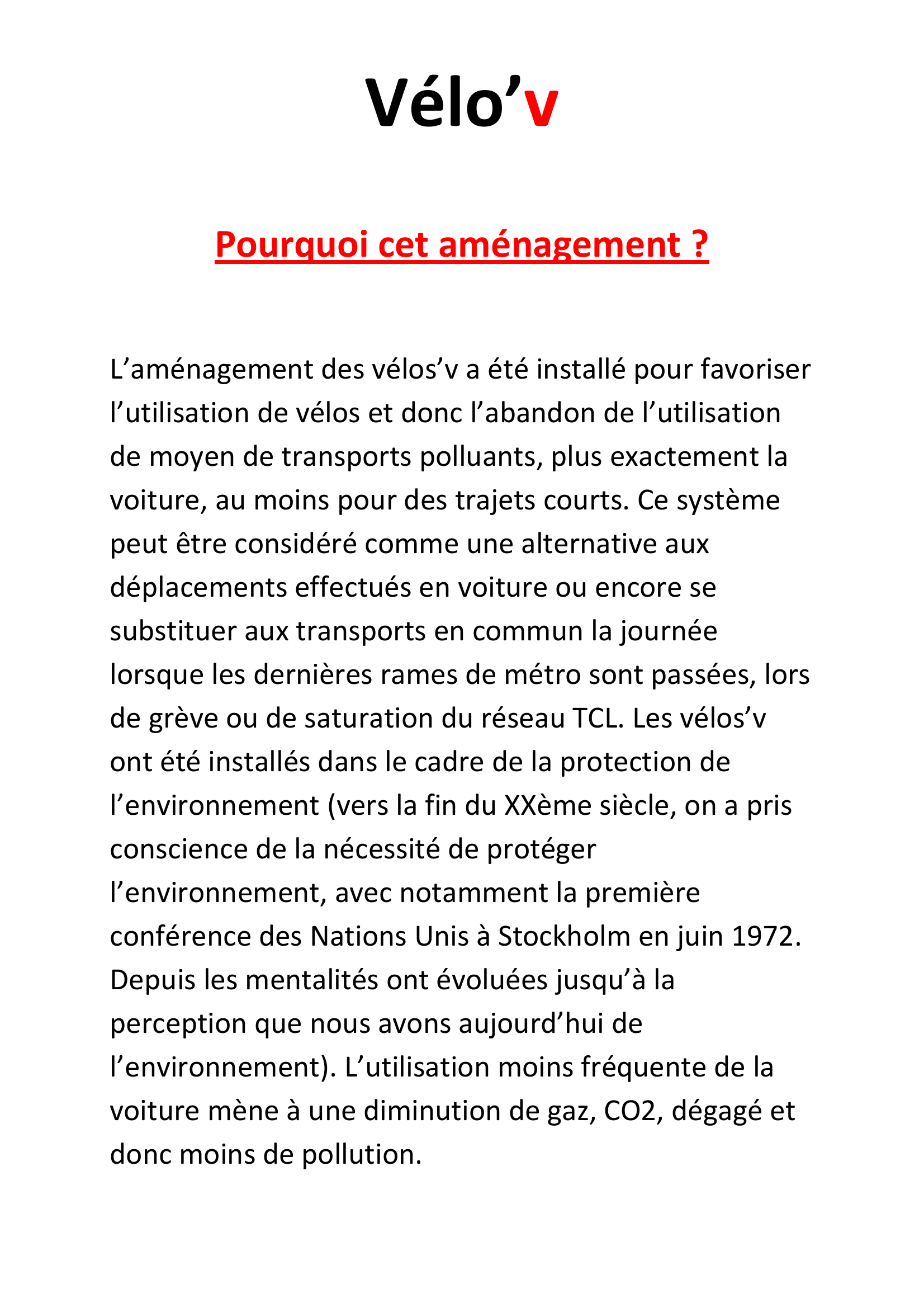 Prévisualisation du document En quoi peut-on dire que le vélo’v est un mode de transport qui privilégie l’environnement ?