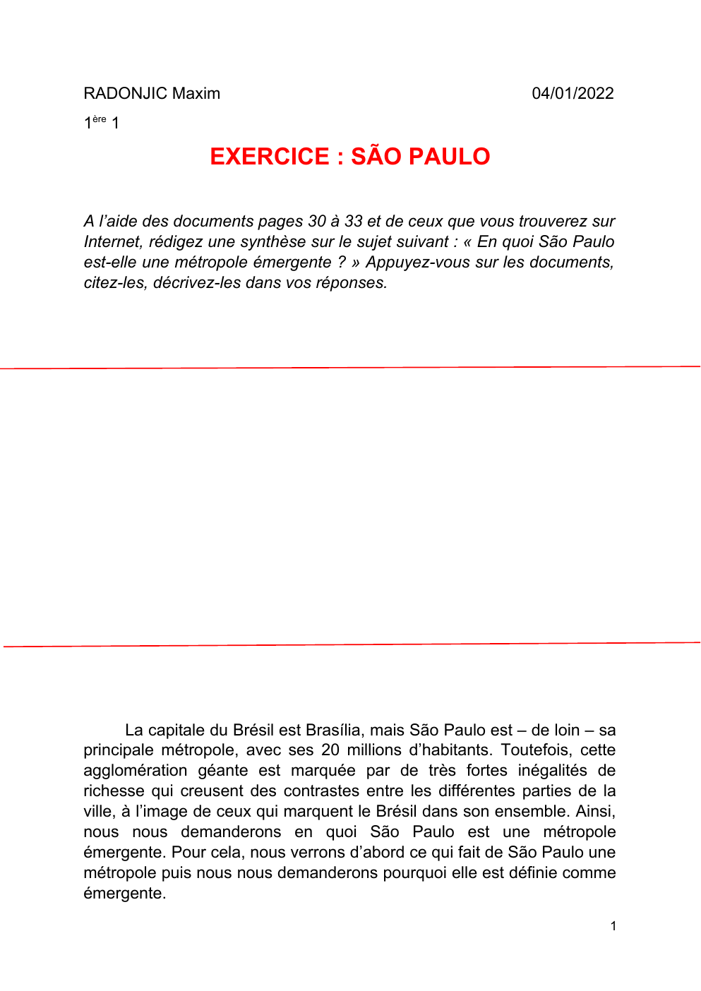Prévisualisation du document En quoi São Paulo est-elle une métropole émergente ?