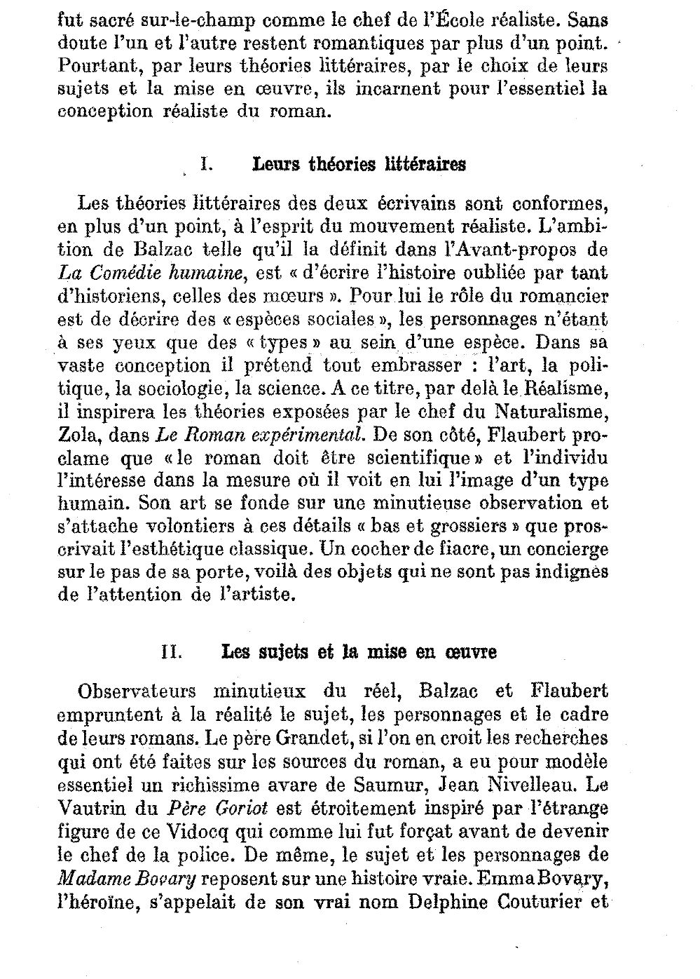 Prévisualisation du document En vous appuyant sur des exemples empruntés à vos lectures, vous vous appliquerez à définir les caractères essentiels du roman réaliste.