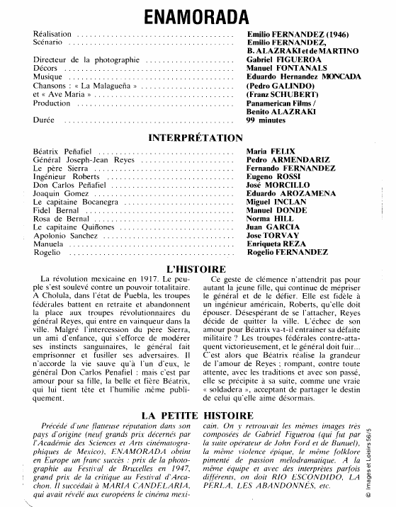 Prévisualisation du document ENAMORADA