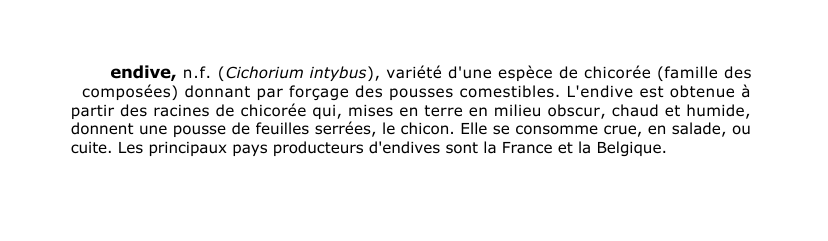 Prévisualisation du document endive, n .