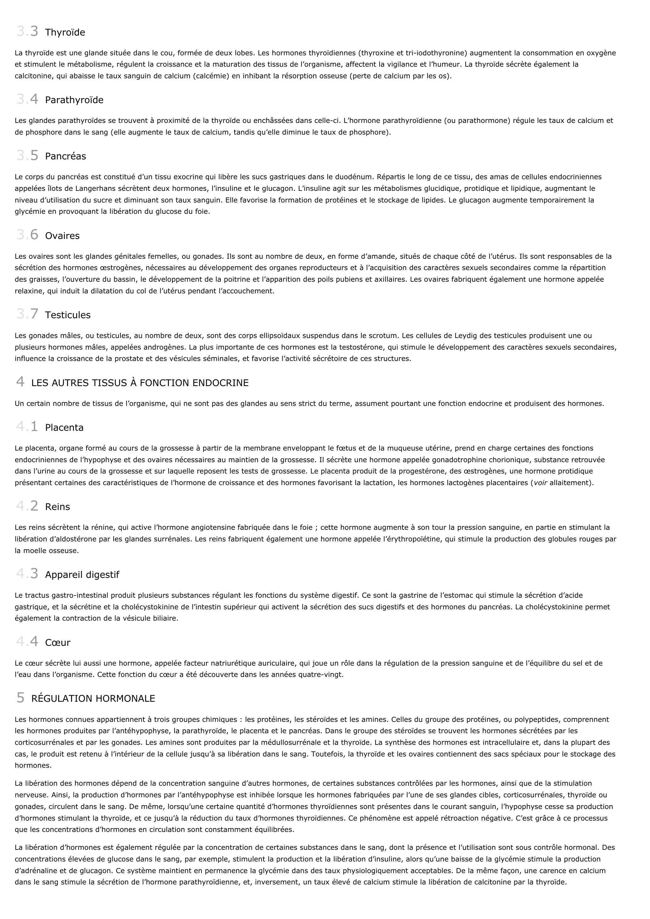 Prévisualisation du document endocrinien, système (Biologie et Anatomie).