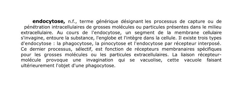 Prévisualisation du document endocytose, n.