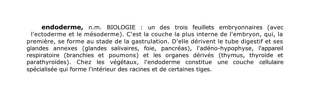 Prévisualisation du document endoderme, n.