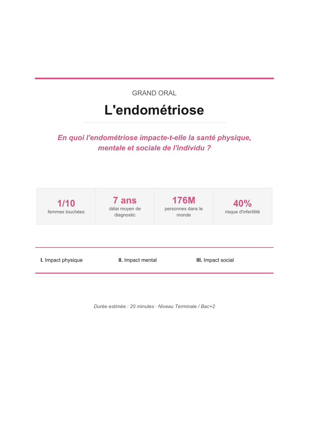 Prévisualisation du document endométriose GRAND ORAL