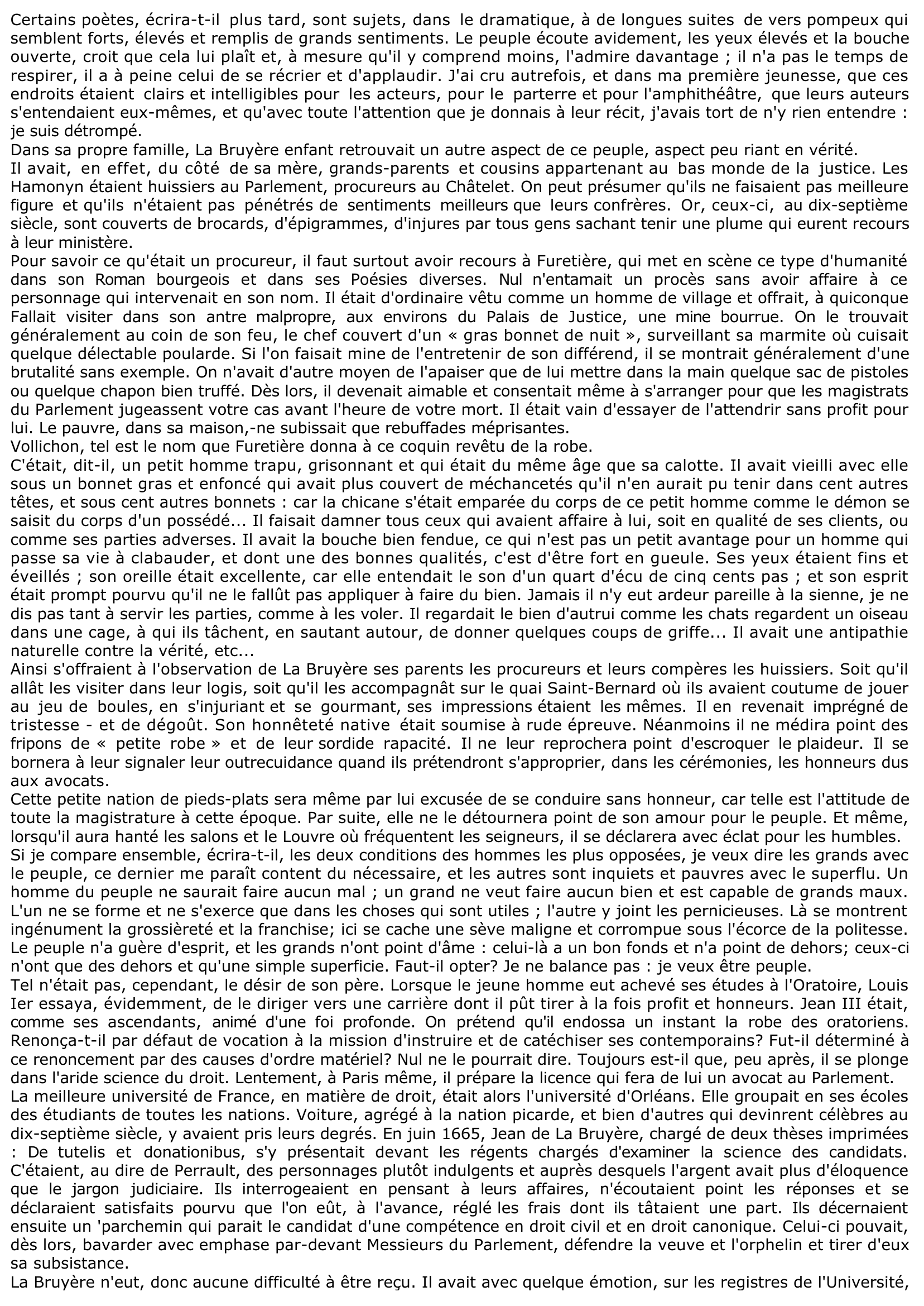 Prévisualisation du document ENFANCE ET ADOLESCENCE DE LA BRUYERE