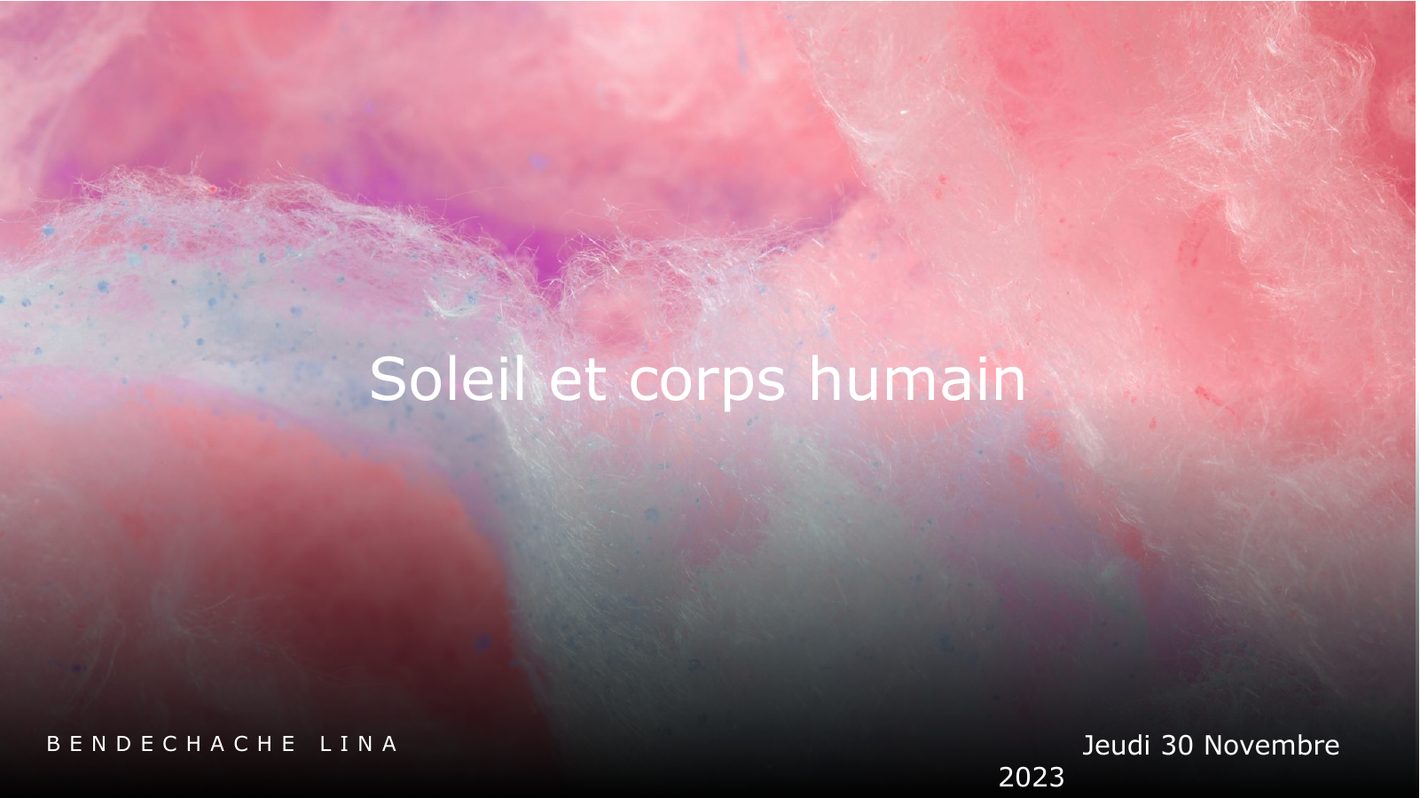 Prévisualisation du document Enseignement scientifique exemple de diaporama, servant aussi de fiche de revision: Soleil et corps humain