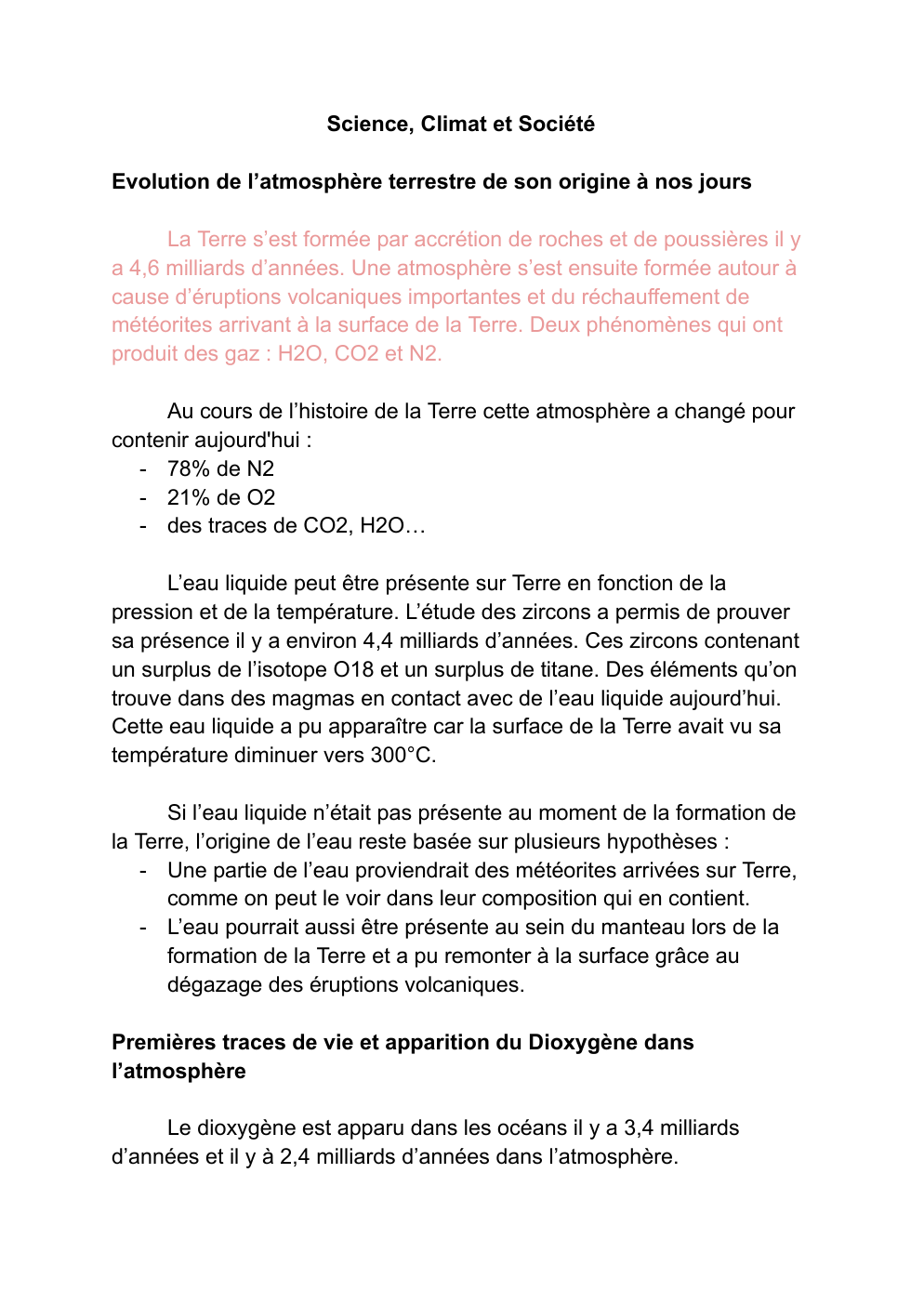 Prévisualisation du document Enseignement scientifique Sciences Climat et Societe