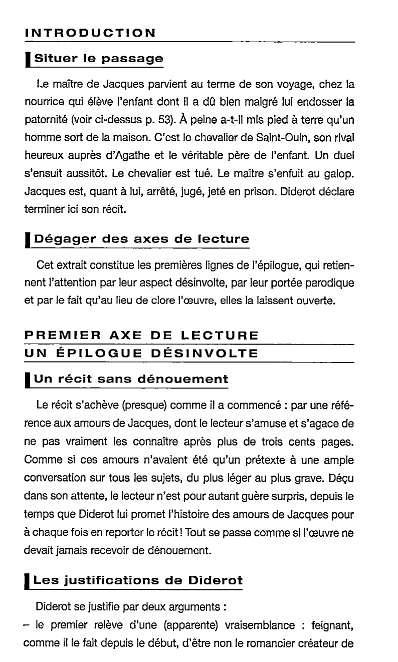 Prévisualisation du document Épilogue - Jacques le fataliste de Diderot