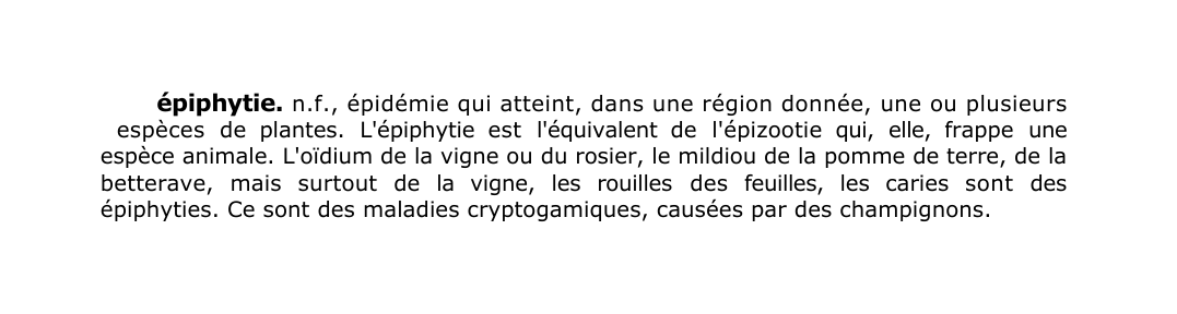 Prévisualisation du document épiphytie.